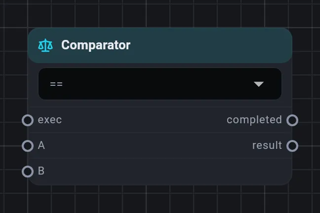 The Comparator card