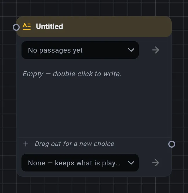 The Narration card