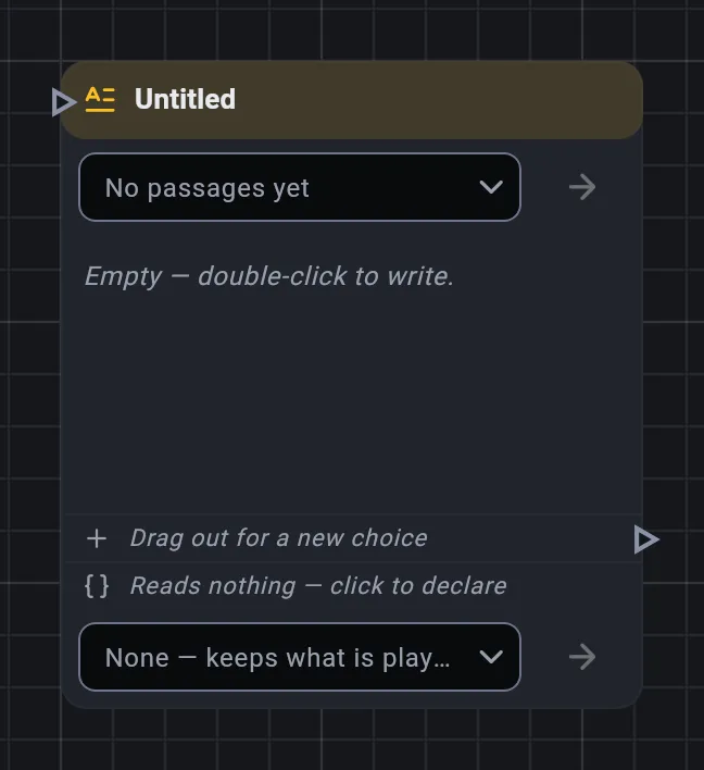 The Narration card