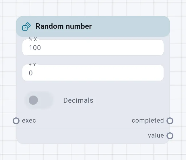 The Random number card