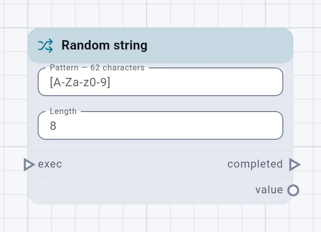 The Random string card